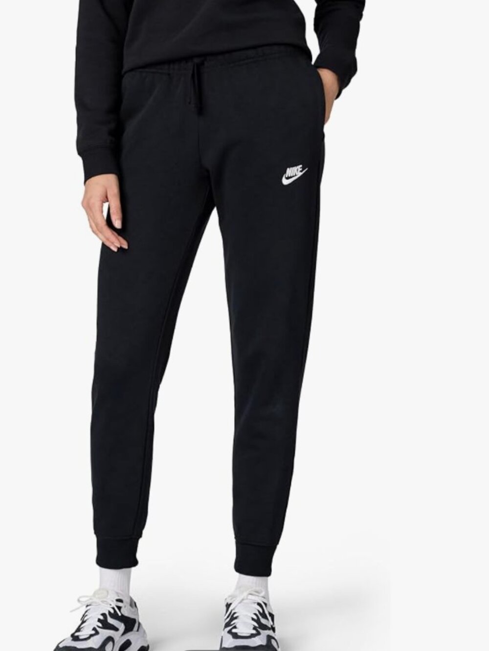 Nike Women's Club Fleece Joggers-Size Large-Black